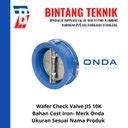 Jual Wafer Check Valve 3 Inch Cast Iron JIS 10K Merk Onda Di Lapak