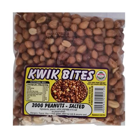 Kwik Bites Salted Peanuts 200gr Superb Hyper