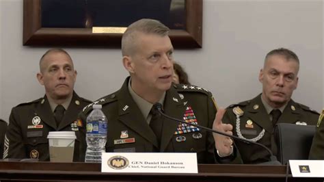 Chief Of The National Guard Bureau General Daniel R Hokanson Testifies