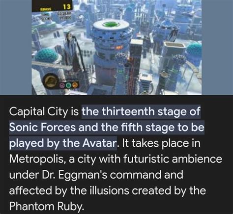 Sonic Forces Metropolis Fandom