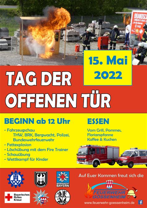 Tag Der Offenen T R Bei Der Feuerwehr G Ssenheim