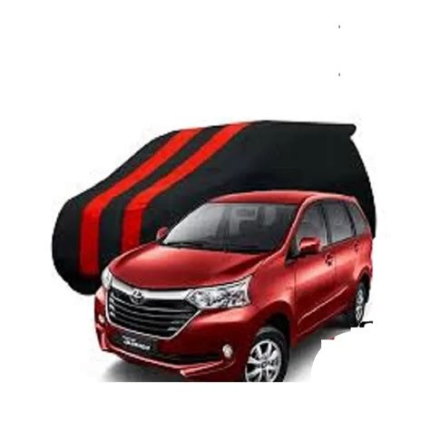 Sarung Mobil Body Cover Warna Merah Hitam Toyota Avanza Xenia