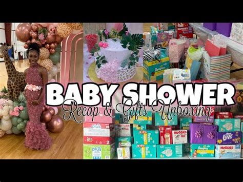 My 5K BABY SHOWER VLOG BABY SHOWER HAUL Opening Gifts