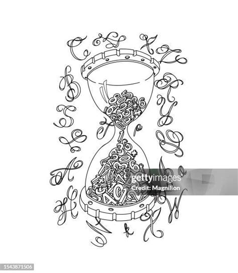 Sand Hourglass Drawing Photos and Premium High Res Pictures - Getty Images