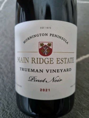 Main Ridge Estate Trueman Vinyard Pinot Noir Vivino US