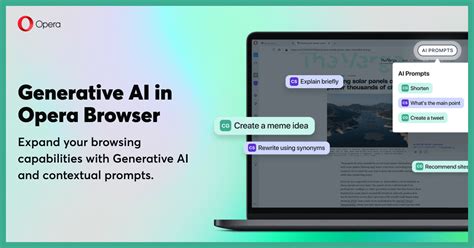 Ai Prompts Ia Generativa En Tu Navegador Opera