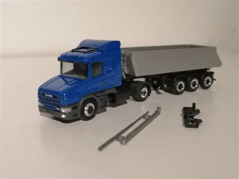 Herpa Remorque Benne Scania Torpedo Comme Amw Brekina Eur