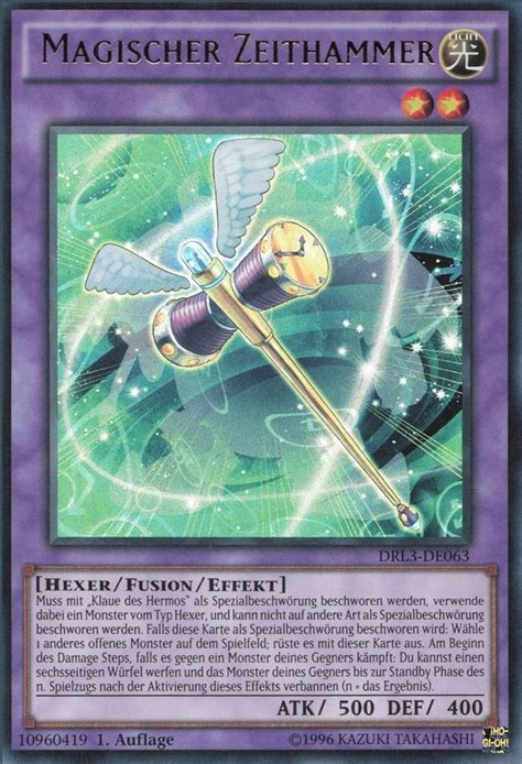 Recollectibles Sammelkarte Yugioh Karte Magischer Zeithammer Deutsch