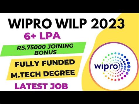 Wipro Work Integrated Learning Program 2023 WILP 2023 Wipro Recruitment