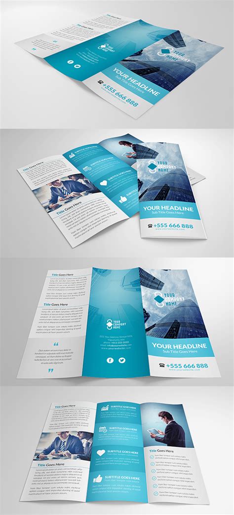 Elegant Multipurpose Trifold Brochure On Behance