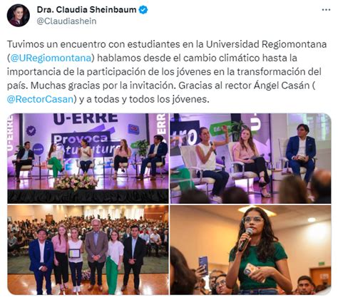 Claudia Sheinbaum destaca la importancia de la educación y la igualdad