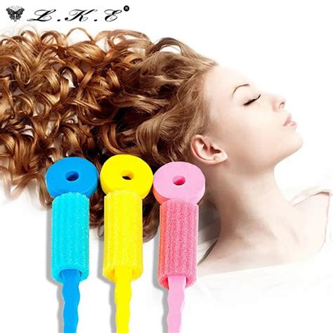 3pcs Womens Fashion Long Magic Ringlet Hair Curlers Leverage Spiral