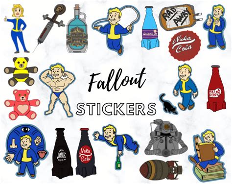 20 Fallout Vinyl Stickers And Bundle Packs Etsy