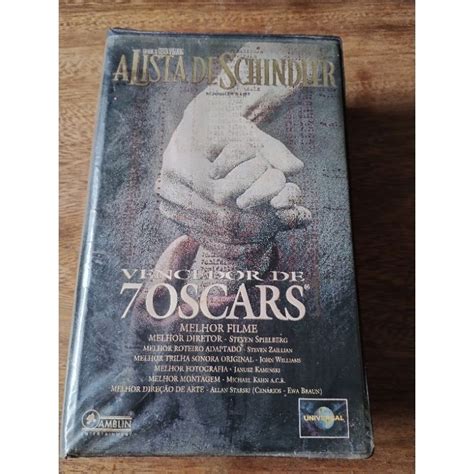 VHS A Lista De Schindler Shopee Brasil