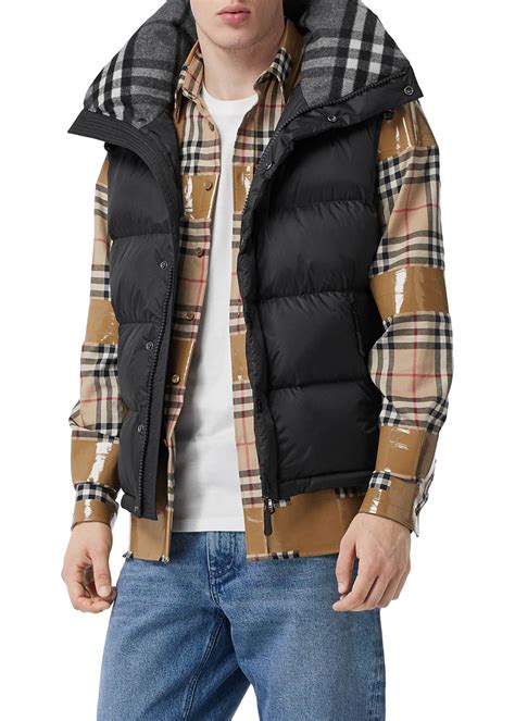 Burberry Mens Lockwell Quilted Puffer Jacket W Signature Check Trim Bergdorf Goodman