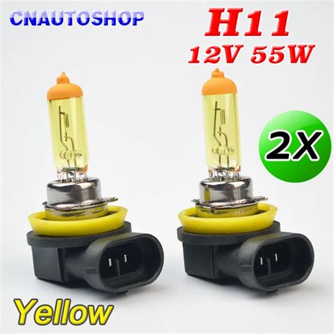 Flytop Yellow H Halogen Bulb V W Pgj K Auto Lamp Car Fog