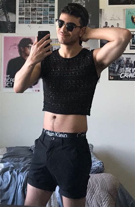 Male Crop Top Guy In Crop Top Male Crop Tops Mens Crop Top Gay