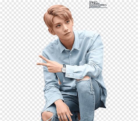 Joshua Render Seventeen Hong Jisoo portabebés azul y blanco png PNGEgg