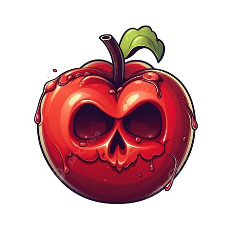 Poison Apple For Halloween 蜀帝嚀artoon Vector Illustration Cartoon