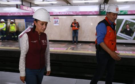 Sheinbaum Supervisa Trabajos De Modernizaci N De L Nea Del Metro