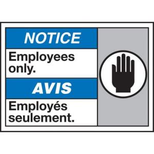 Order Mafc Vp By Accuform Bilingual Ansi Iso Safety Sign Employees