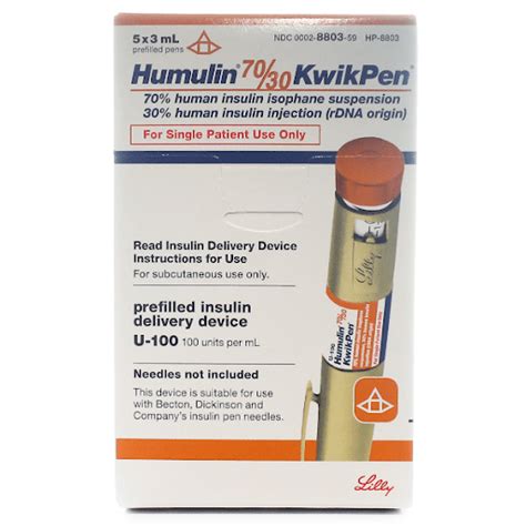 Humulin 70 30 KwikPens Sell Insulin Test Strips Diabetics Trust