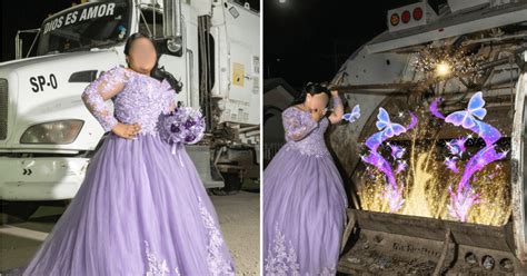 TikTok viral Quinceañera conmueve con sesión de fotos en el camión de