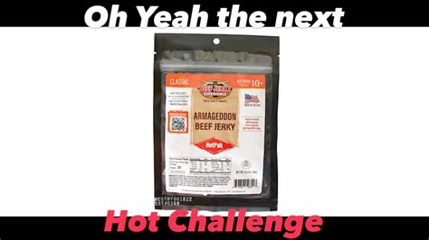 Armageddon Beef Jerky Challenge Youtube