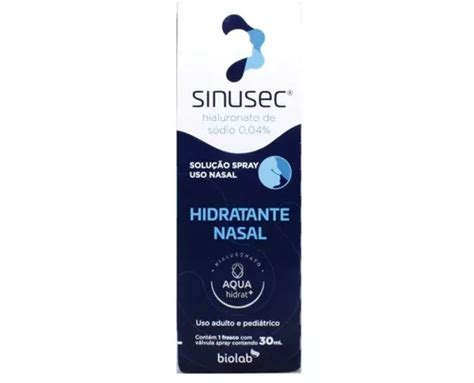 Sinusec Hidratante Nasal Spray 0 04 Biolab 30ml Parcelamento Sem Juros