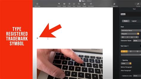 how to type registered trademark on mac