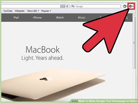 how to make google my homepage on safari