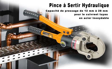 AMZCNC Pince à sertir professionnelle Profil M 12 15 18 22 28