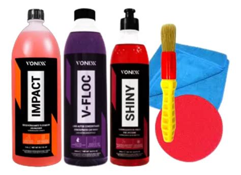 Shampoo V Floc Pretinho Shiny Apc Impact Vonixx Pincel Kit Frete Gr Tis