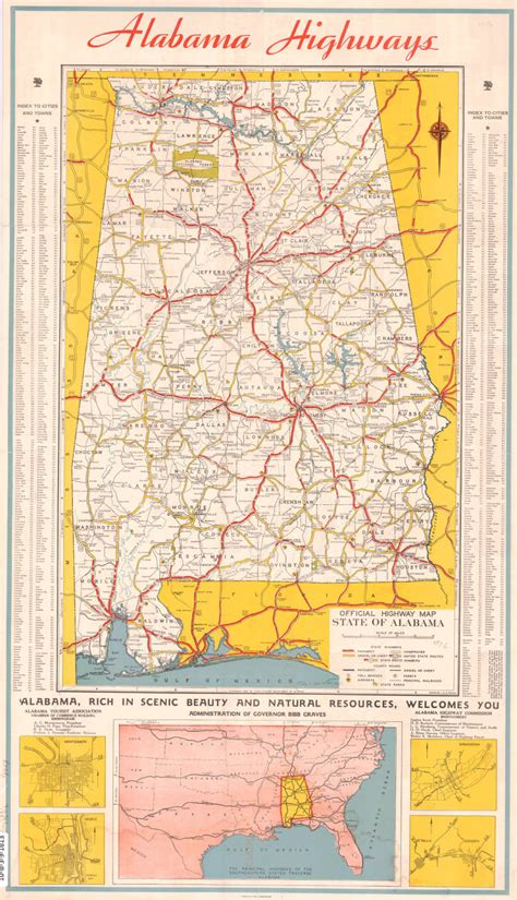 Alabama Road Map With Exit Numbers Florida Map