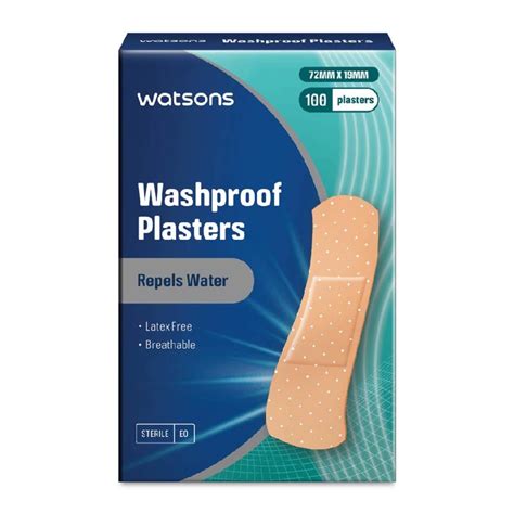 Watsons Watsons Washproof Plasters 100s Watsons Singapore