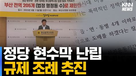 정당 현수막 난립 규제 조례 추진 Youtube