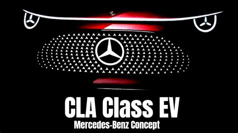 Mercedes Benz Concept Cla Class Ev Teased Youtube