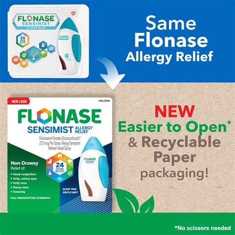 Flonase Sensimist Non Drowsy Decongestant Allergy Relief Medicine Nasal Spray 120 Sprays