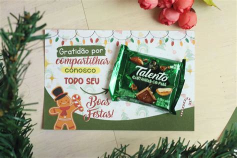 Cartão Mini Talento Mimo de Natal Elo7 Produtos Especiais