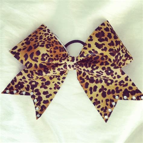 Leopard Print Cheer Bow By Infinitybows On Etsy