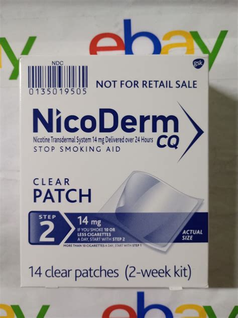 Nicoderm Cq Step Mg Clear Patches Exp Ebay