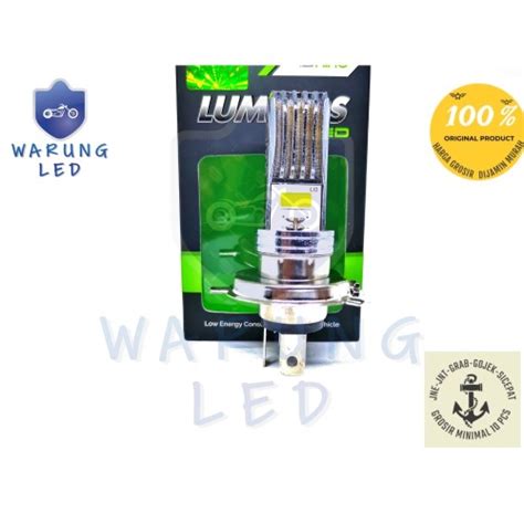 Jual LAMPU LED MOTOR ORIGINAL 9NINE LUMINOS H4 HS1 CHIP COB AC DC 2