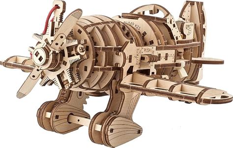 Amazon UGEARS Mad Hornet Airplane 3D Wooden Model Puzzle Kit