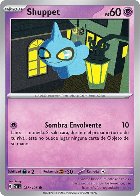 Shuppet Escarlata y Púrpura TCG WikiDex la enciclopedia Pokémon