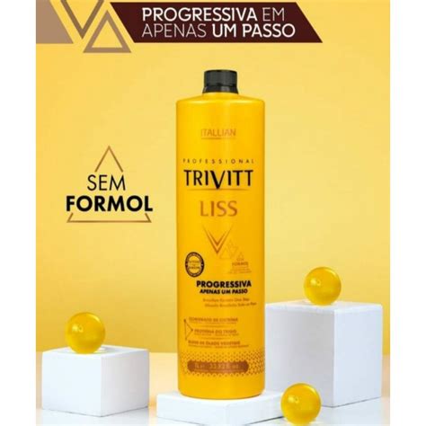 Escova Progressiva Trivitt Liss 1L Shopee Brasil