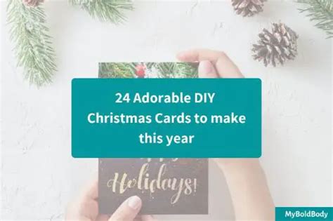 24 Adorable DIY Christmas Cards to make This Year