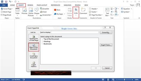 How To Make A Sided Bookmark In Word Creating Bookmarks In Google