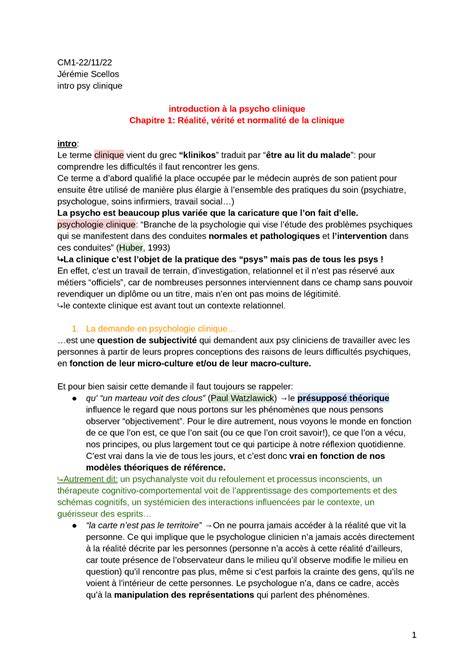 Inro psy clinique Google Docs CM1 22 11 Jérémie Scellos intro psy