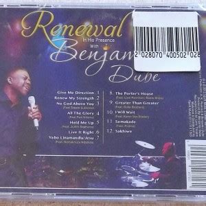 Benjamin Dube Renewal In His Presence Cd South Africa Cat Smd