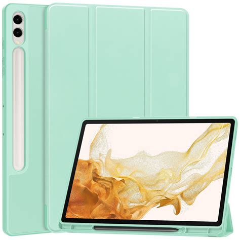 Etui Bizon Case Tab Lizard do Galaxy Tab S9 Plus miętowe Bizon